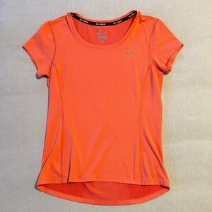 Nike Women's DRI-FIT Orange Short Sleeve Tee